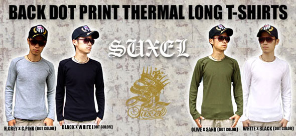 Back Dot Print Thermal Long T-shirt